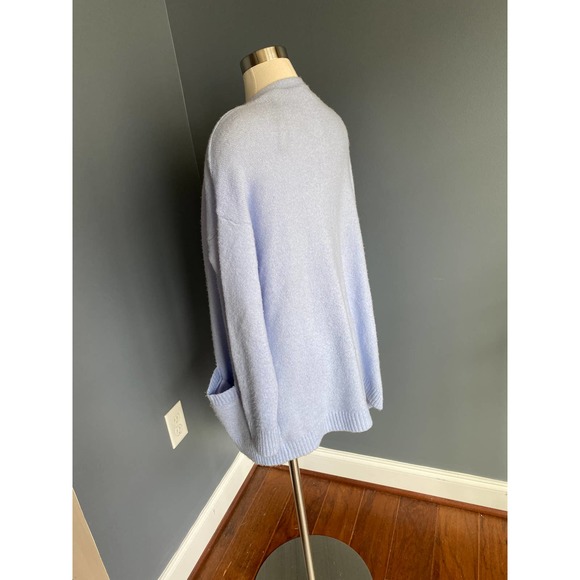 Forever 21 baby blue longline cardigan with pockets, size small - Picture 6 of 8